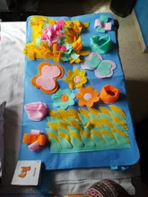 Alfombrilla de entrenamiento para perros y mascotas, manta de olfting, almohadillas de lana desmontables, esterilla para perros, alivia el estrés, rompecabezas, juguete para mascotas, almohadilla para la nariz