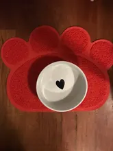 Pad Bowl Bed-Plate Puppy Feeding-Mat Food Water-Tablecloth Cat Cute Paw Clean PVC 30cm--40cm