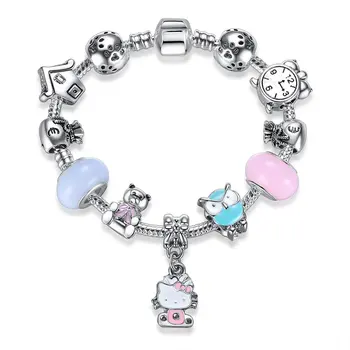 Angemiel Mouse Owl Teddy Bear Figure Charm Bracelet 
Angemiel Mouse Owl Teddy Bear Figure Charm Bracelet
