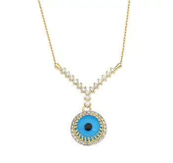 Evil eye Gold Choker 01-330-GG004 
Evil eye Gold Choker 01-330-GG004