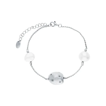 Silver Bracelet with zirconium, pearls and cubic zirconium sunlight sample 925
Silver Bracelet with zirconium, pearls and cubic zirconium sunlight sample 925