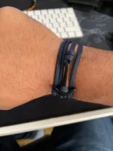 Eif-pulsera hecha a mano con ancla para hombre y mujer, 15 colores, accesorios de cuerda, joyería para hombre, envío directo
