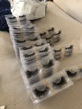 Pestañas de visón 3D, 20/50/100 pares, 100% libres de crueldad, hechas a mano, maquillaje para pestañas falsas naturales reutilizables