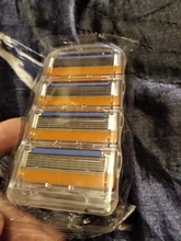 Gillette-Cuchillas de afeitar para hombre Fusion, 5 capas, cuchillas de seguridad, acero inoxidable, cuidado de la cara, 4 unidades