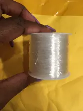 1 rollo/lote Diy cuentas de cristal cordón elástico línea elástica redonda diámetro 0,5mm-1,5mm para la fabricación de joyas Hilo de hilo al por mayor