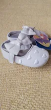 Zapatos de cuna para bebé niña, calzado con bordado de corazón, suela suave antideslizante, estampado de corazón, Mary Jane, planos, lazo bonito para primeros pasos