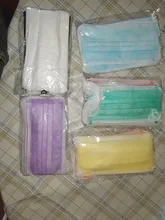 Mascarilla Facial desechable de 3 capas para adultos, Anti-polvo máscara Facial, Anti-Niebla, no tejida, mixta, 9 colores, 10/50/100 Uds.