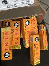 Tktx-impresora de microblading de anestesia, suministros de tinta con adhesivo amarillo de 40% kit de máquina de tatuaje, Pluma sin aguja, 10 Uds.