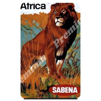 

Africa souvenir magnet vintage tourist poster