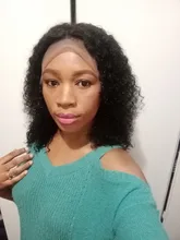 Rizado rizado peluca barato Bob corto de encaje de cierre pelucas de cabello humano 4x4 de la onda de agua brasileña pelucas Bob corto rizado profundo pelo peluca del pelo humano