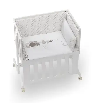 Minicuna Minana Hauck Lit D'appoint with Textile Daddies Happy Beige 
Minicuna Minana Hauck Lit D'appoint with Textile Daddies Happy Beige