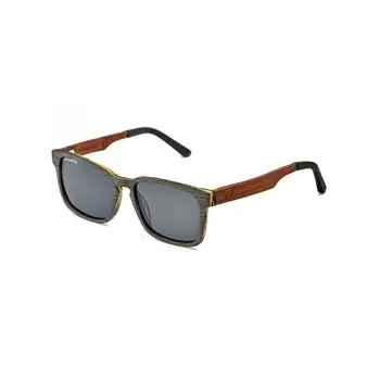 Polarized Sunglasses Bioresina Gray and Walnut Wood Gray Lenses Michael
Polarized Sunglasses Bioresina Gray and Walnut Wood Gray Lenses Michael