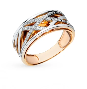 Gold ring with diamonds sunlight sample 585
Gold ring with diamonds sunlight sample 585