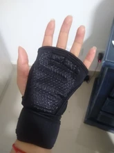 Guantes antideslizantes para gimnasio para hombre y mujer, 1 par, antigolpes, para entrenamiento de levantamiento de pesas, medio dedo, ciclismo de montaña