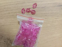 100 unids/pack 12*9mm Color apertura transparente acrílico cadena bricolaje collar pendientes pulsera accesorios de la joyería