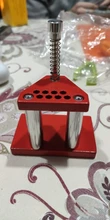 Removedor de mano de reloj, prensatelas portátiles, piezas de precisión, herramienta reparación relojero profesional rojo, extractor de Metal seguro