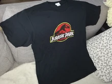 2019 Parque Jurásico T camisa de los hombres 100% algodón impreso camiseta Casual divertido tapas de Mundo Jurásico Camisetas manga corta camiseta #286