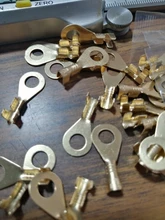 Copper Terminal Connector Lugs Open-Barrel Connerctor-Non-Insulated-Ring Crimp-Cable