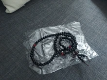 Pulseras de madera de sándalo Natural para hombres y mujeres, brazaletes con cuentas de ébano negro, nudo de oración de madera budista, 9 estilos, 6mm