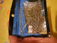 Rompin 100 Uds 000-5 # Pesca bien enganchado broche de presión de acero inoxidable 304 de Pesca barril giratoria atraer conector accesorios de Pesca