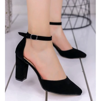 Riveri Black Suede High-Heeled Shoes 
Riveri Black Suede High-Heeled Shoes