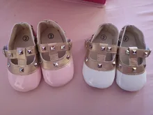 Zapatos de princesa con lazo para bebé recién nacido, suela suave, cuero sólido, hebilla de correa plana con tacón, 4 colores, 2018