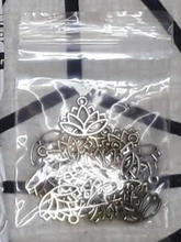 Cabeza de flor de loto de tres colores, colgante de Yoga para meditación, fabricación de joyas artesanal, 14x16mm, 20 Uds.