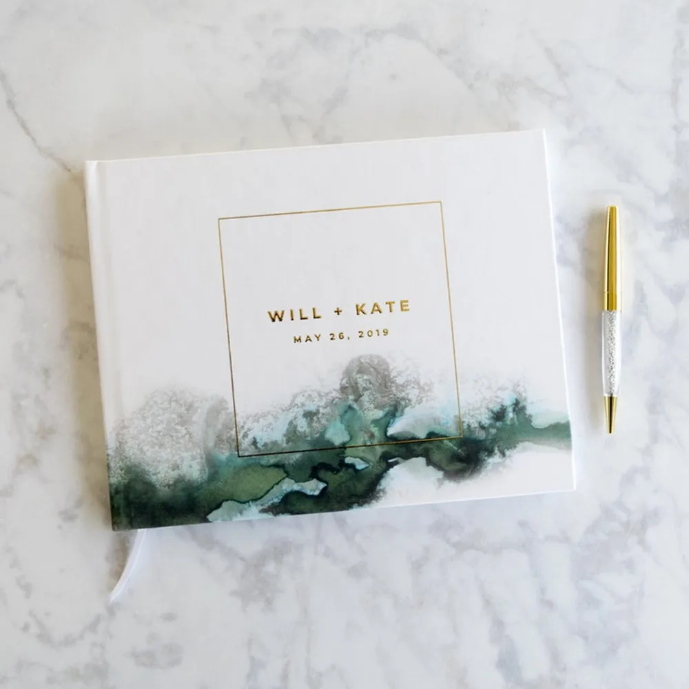 foil gold Watercolor Wedding Guestbook personalized bridal shower Planner Book alternative birthday Guest sign in book album 
foil gold Watercolor Wedding Guestbook personalized bridal shower Planner Book alternative birthday Guest sign in book album