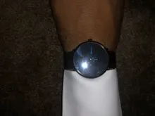 CRRJU-reloj de pulsera de acero para hombre, de marca superior, informal, de malla delgada, deportivo, de cuarzo, resistente al agua, negro, 2150