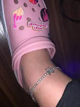 Caraquet-tobillera de mariposa de cristal con diamantes para mujer, pulsera de tobillo con cadena ostentosa de diamantes de imitación, joyería para playa y pies descalzos para mujer 2021