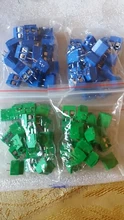 Terminal Block-Connector Pcb-Screw KF301 2pin Blue Straight 20pcs/Lot And Green