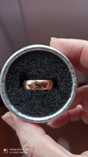 Anillos de marca de 6mm de Color oro rosa sin decoloración para mujeres y hombres, anillos para amantes de bodas, joyería fina de oro rosa
