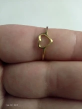 CACANA Acero inoxidable Luckyoverflow mejor amigo nueva moda Color oro en forma de corazón anillos de boda para mujer joyería regalo W41