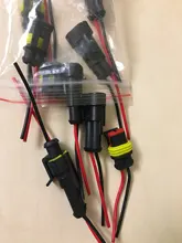 Plug-Set Cable Electrical-Wire-Connector Waterproof with 2-Pin-Way Sealed