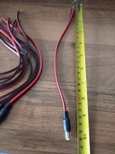 Conectores de CC de 12V y 5A, Cable de alimentación de 5,5x2,1mm, conector macho y hembra para cámara de seguridad CCTV, conectores adaptadores de corriente