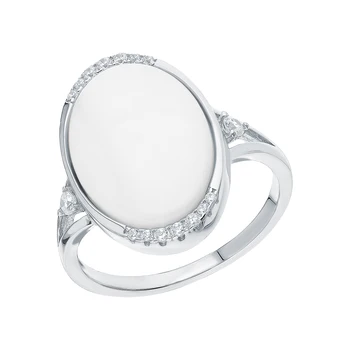 Silver ring with ceramics and cubic zirconium sunlight
Silver ring with ceramics and cubic zirconium sunlight