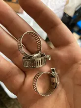 Mini tubos de combustible de acero inoxidable, abrazadera de tamaño opcional para manguera de MANGUERA DE AGUA de aire, silicona, 6mm-25mm, 5 uds.