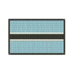 Bandera BOTSWANA para mascarilla parche bordado Iron patch toppa ricamata gestickter patch patch brode 
Bandera BOTSWANA para mascarilla parche bordado Iron patch toppa ricamata gestickter patch patch brode