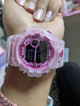 UTHAI CE35 niños reloj deportivo para niñas adolescentes chico electrónica Digital relojes reloj jalea transparente impermeable