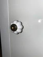 Furniture-Handle Door-Knobs Cupboard Drawer Pumpkin Retro Hardware Ceramic Kitchen Vintage