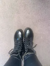 Botas De plataforma para Mujer, zapatos negros Botines De Cuero, Punk, fondo grueso, para motocicleta, 2020