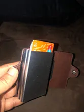 BISI GORO-cartera inteligente de cuero sintético antirrobo, tarjetero de alta calidad, con bloqueo RFID, para viaje, 2021