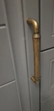 YUTOKO-tiradores de armario de Metal, Retro, latón antiguo, 128mm, armario con cajones de cocina, puerta, tirador de mueble, pomos