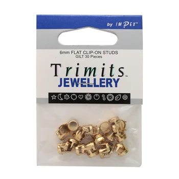 370/02 rivets Round 6mm, gold, 30 pcs/pack, Impex
370/02 rivets Round 6mm, gold, 30 pcs/pack, Impex