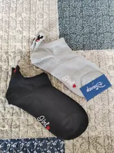 Disney-calcetines con bordado de dibujos animados para mujer, de algodón, finos, de verano, 1 par