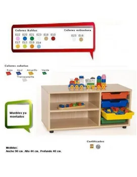 CUBETERO FOR SCHOOLS WITH 2 BOXES 90X44X40CM BEECH
CUBETERO FOR SCHOOLS WITH 2 BOXES 90X44X40CM BEECH