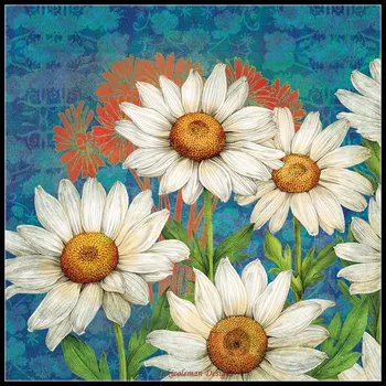 Embroidery Counted Cross Stitch Kits Needlework - Crafts 14 ct DMC Color DIY Arts Handmade Home Decor - Daisies 
Embroidery Counted Cross Stitch Kits Needlework - Crafts 14 ct DMC Color DIY Arts Handmade Home Decor - Daisies