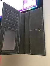 De los hombres cartera Slim Vintage Cartera de cuero delgada Hombre Porte Feuille Billetera Hombre 2021 cartera Carteira del dinero Masculina