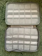 Caja organizadora de relojes de viaje con 18 ranuras para Apple Watch, caja de almacenamiento de correa de reloj, doble capa
