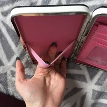 Cartera Mujer Cartera de Mujer Snap moneda monedero teléfono monedero, bolso de Multi-Tarjeta poco titular de la tarjeta monedero de lujo de las mujeres Billetera Mujer 1318